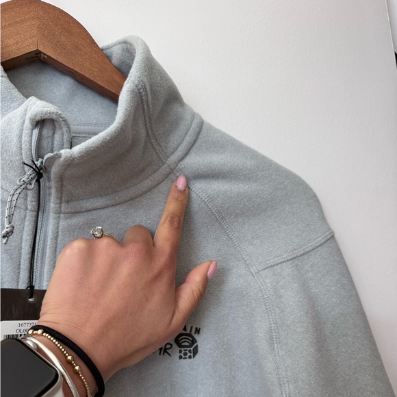 Mountain Hardwear Women’s XL Gray Microchill 2.0 1/4 Long Sleeve Zip-T Fleece - Picture 5 of 7